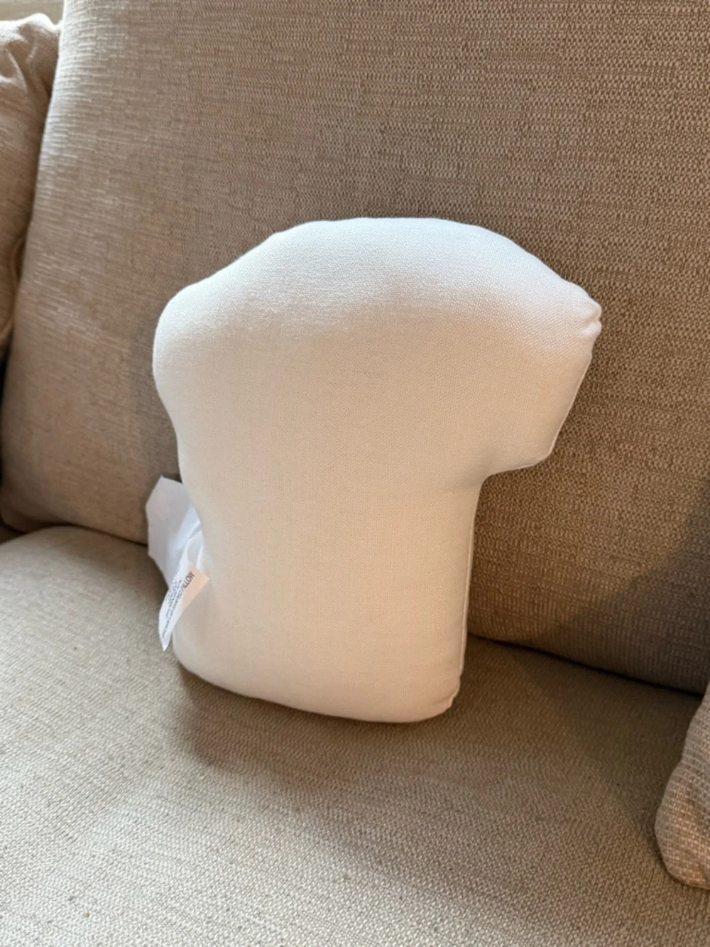 NWT 9”x10” Brown Labrador Dog Face Pillow - Decorative Plush Accent